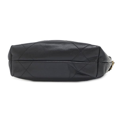 Chanel 2-Way Bag Chanel 22 Mini Handbag Leather Black Gold — view 3