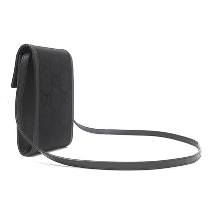 Gucci Shoulder Bag Off the Grid Nylon Leather Black Silver — view 2