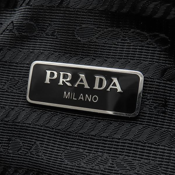 Prada 2-Way Bag Re Edition 2005 Re-Nylon Bag Nylon Leather Black Silver — view 8