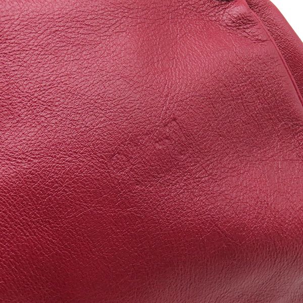 Gucci 2-Way Liber Medium Top Handle Tote Leather Red Gold Handbag — view 5