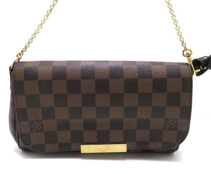 Louis Vuitton Favorite PM Damier Shoulder Bag Canvas Brown