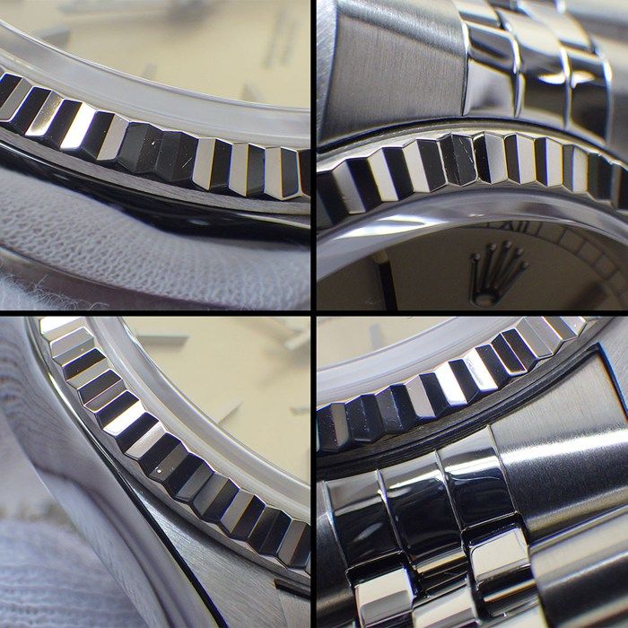 Rolex Watch Datejust Sunray Silver Dial 18k White Gold SS Automatic — view 7
