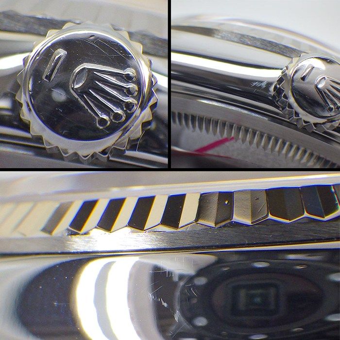 Rolex Watch Datejust Sunray Silver Dial 18k White Gold SS Automatic — view 6