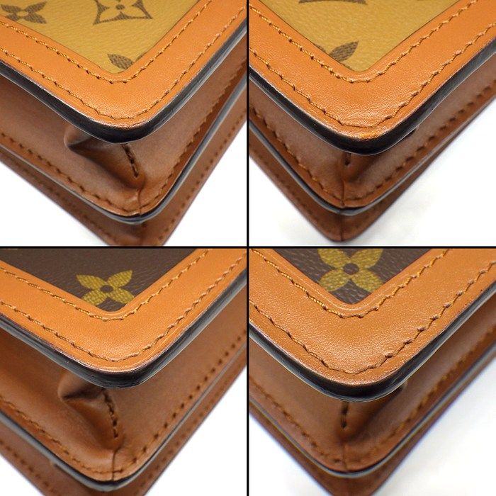 Louis Vuitton Shoulder Bag Dauphine MM Monogram Reverse Cowhide Leather — view 7