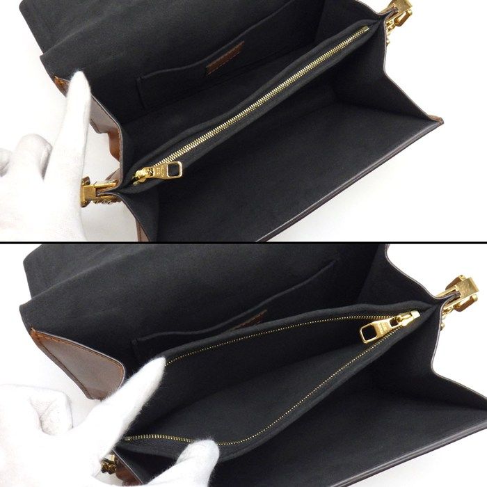 Louis Vuitton Shoulder Bag Dauphine MM Monogram Reverse Cowhide Leather — view 5