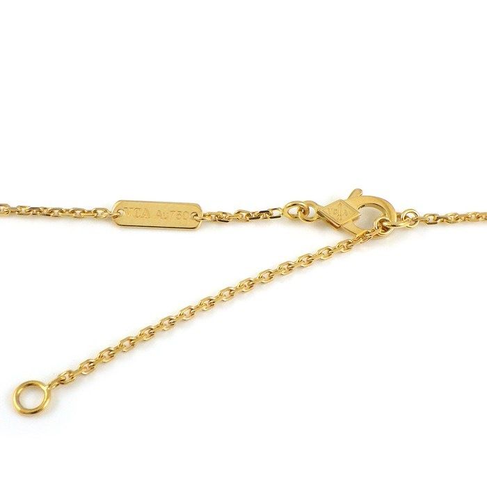 Van Cleef & Arpels Necklace Vintage Alhambra Malachite 18k Yellow Gold — view 3