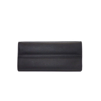 Prada Handbag Monochrome Medium Black Saffiano Cuirno Leather Gold — view 4