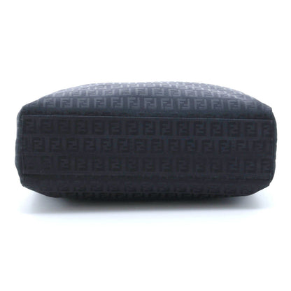 Fendi Zucchino Tote Black Canvas Leather — view 3