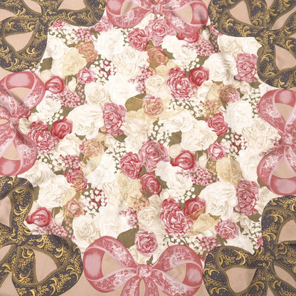 Dior Scarf Total Silk Flower Ribbon Shawl — view 3