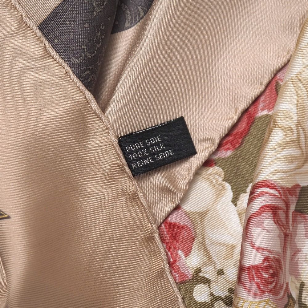 Dior Scarf Total Silk Flower Ribbon Shawl — view 5
