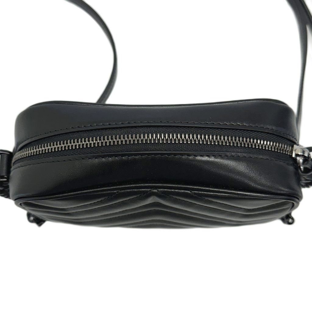 Gucci GG Marmont Mini Shoulder Bag Dtdhv Black — view 5
