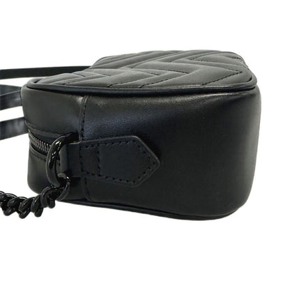 Gucci GG Marmont Mini Shoulder Bag Dtdhv Black — view 4