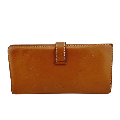 Hermes Bearn Bifold Wallet Leather Brown Silver — view 2