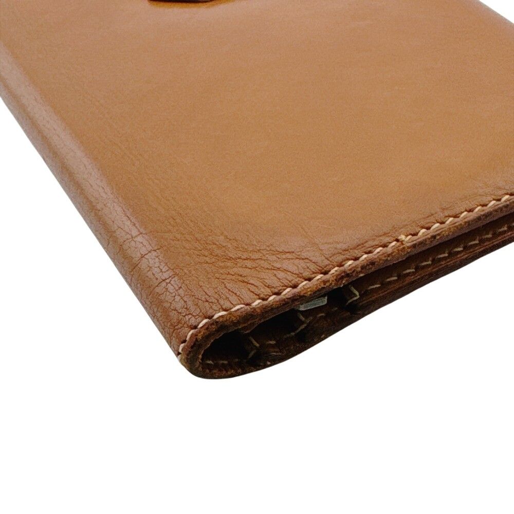 Hermes Bearn Bifold Wallet Leather Brown Silver — view 3