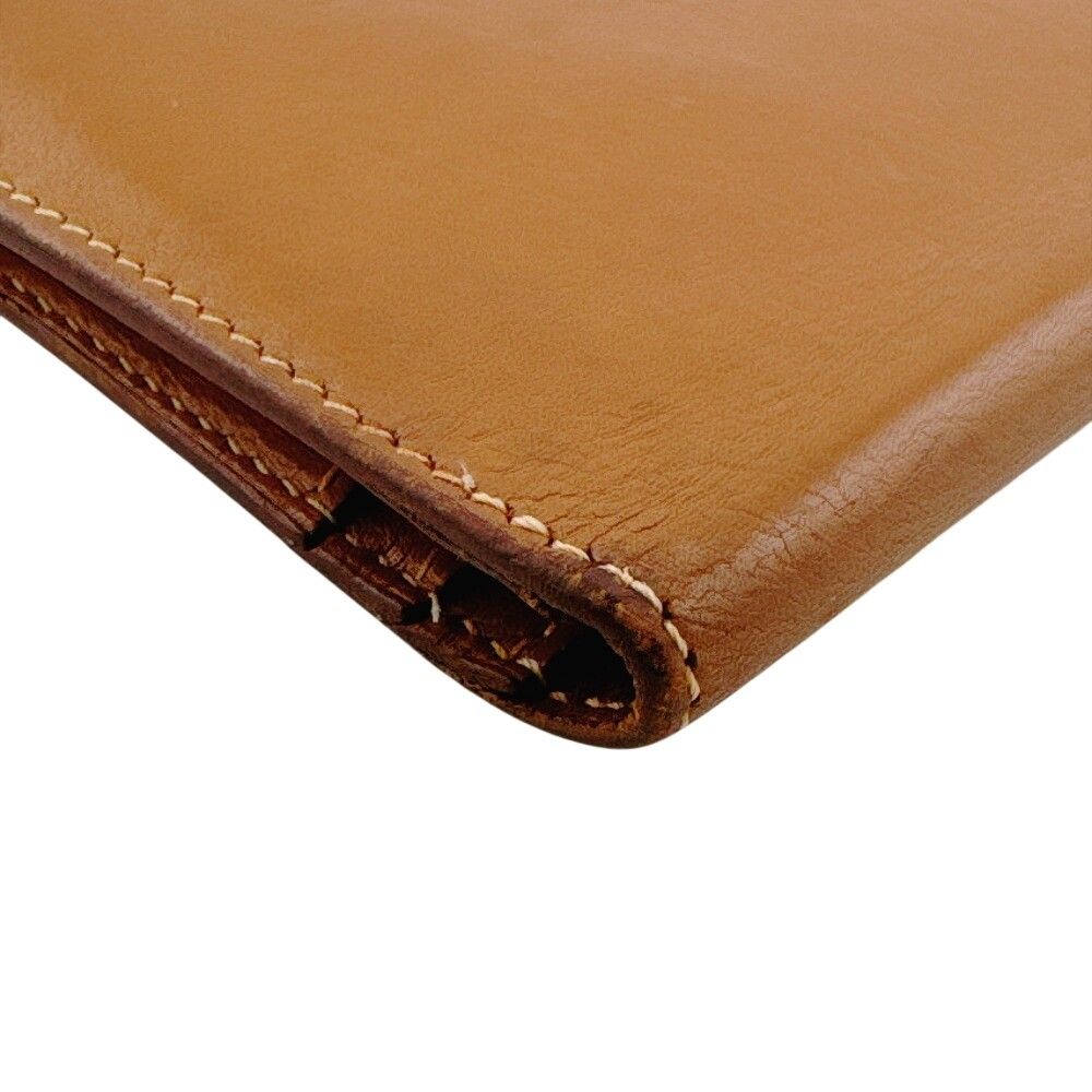 Hermes Bearn Bifold Wallet Leather Brown Silver — view 4