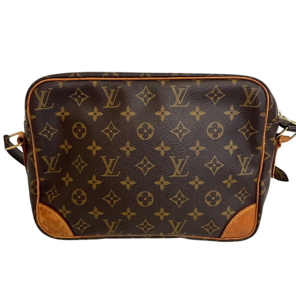 Louis Vuitton Nile Monogram Shoulder Bag Leather Brown