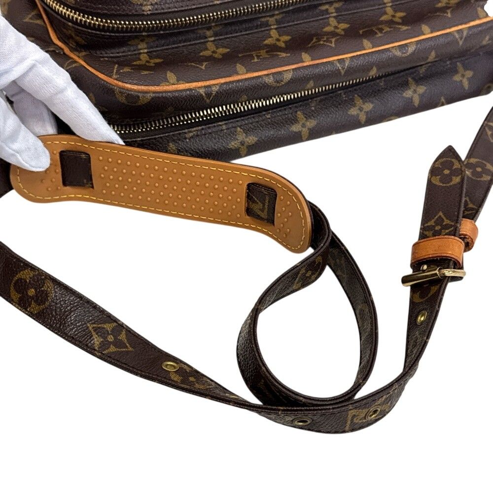 Louis Vuitton Nile Monogram Shoulder Bag Leather Brown — view 4