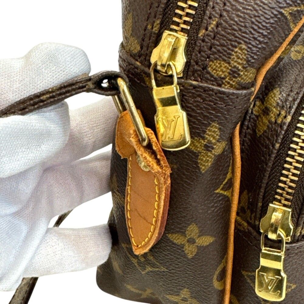 Louis Vuitton Nile Monogram Shoulder Bag Leather Brown — view 5