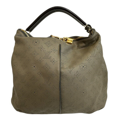 Louis Vuitton Mahina Selene MM 2-Way Shoulder Handbag Gray Leather