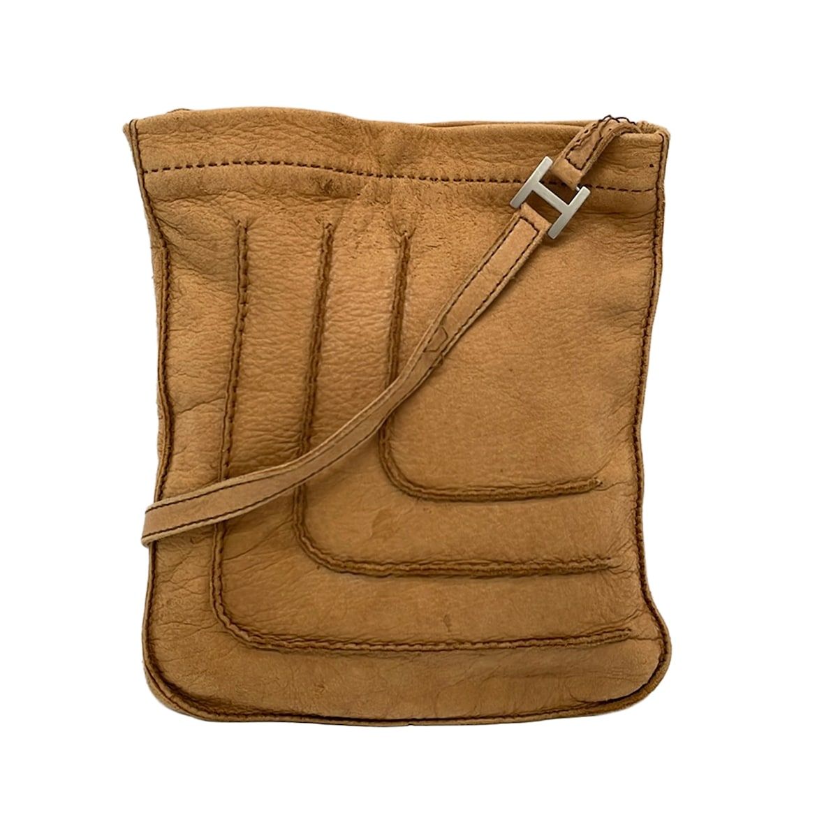 Hermes Shoulder Bag Tudo Light Brown Leather