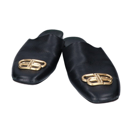 Balenciaga BB Logo Leather Sandals