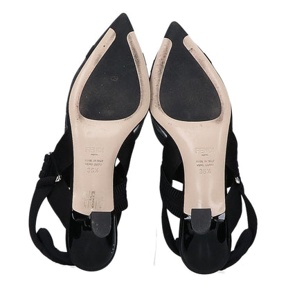 Fendi Colibri Mesh Slingback Pumps Heels — view 6