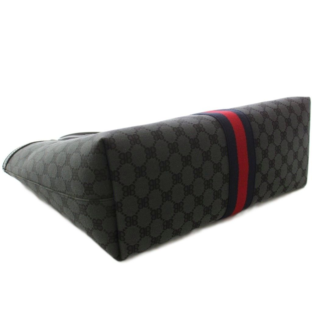 Gucci the Hacker Project Medium Tote Web Stripe Black — view 4