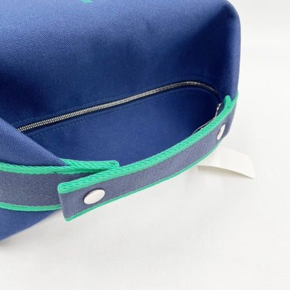 Hermes Handbag Brid-a-brac GM Blue Cotton — view 6