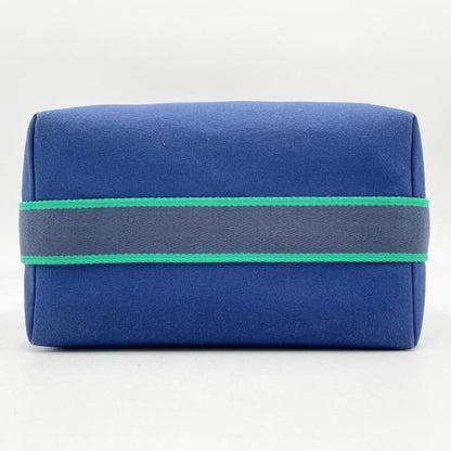 Hermes Handbag Brid-a-brac GM Blue Cotton — view 3