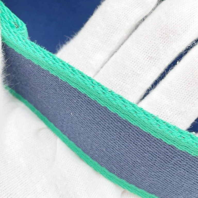 Hermes Handbag Brid-a-brac GM Blue Cotton — view 7
