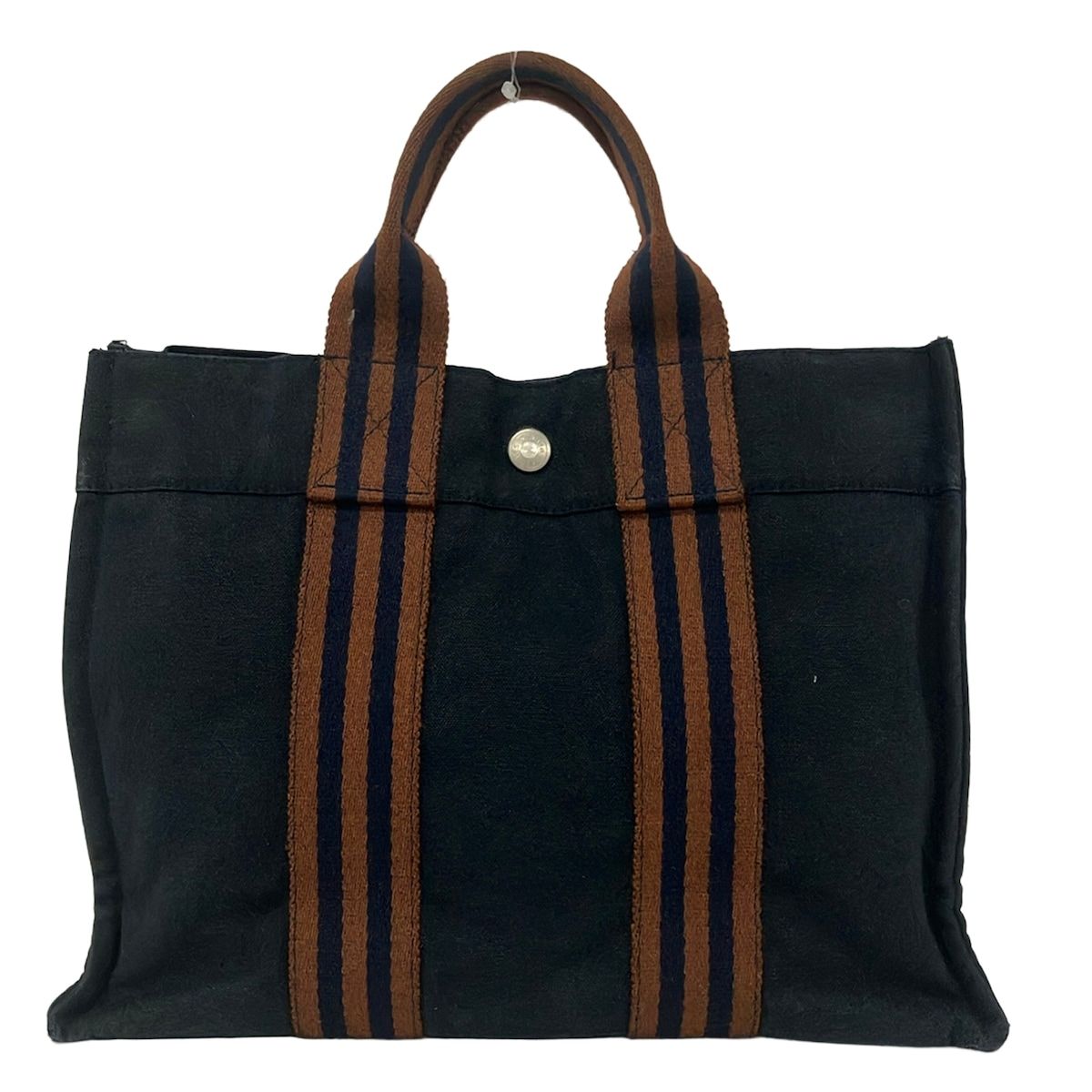 Hermes Tote Fourre Tout PM Navy Brown