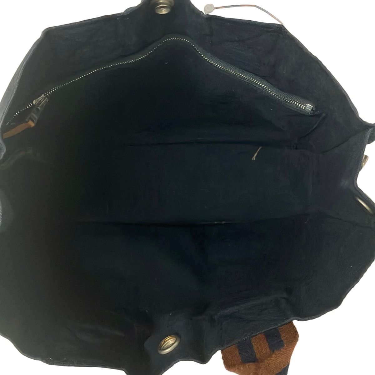Hermes Tote Fourre Tout PM Navy Brown — view 7