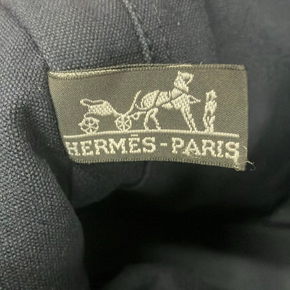 Hermes Tote Fourre Tout PM Navy Brown — view 8