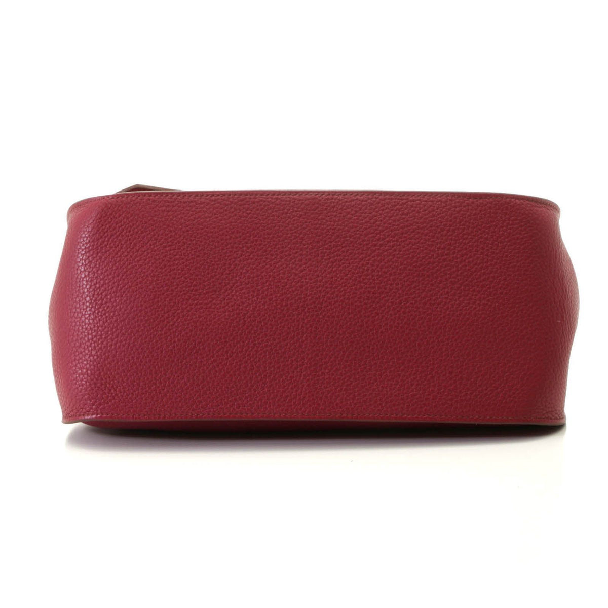 Hermes Jypsiere 34 Ruby Silver Shoulder Bag Taurillon Clemence Wine — view 3