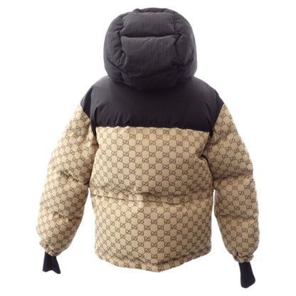 Gucci Canvas Bomber Down Jacket GG Beige Black 36 — view 2