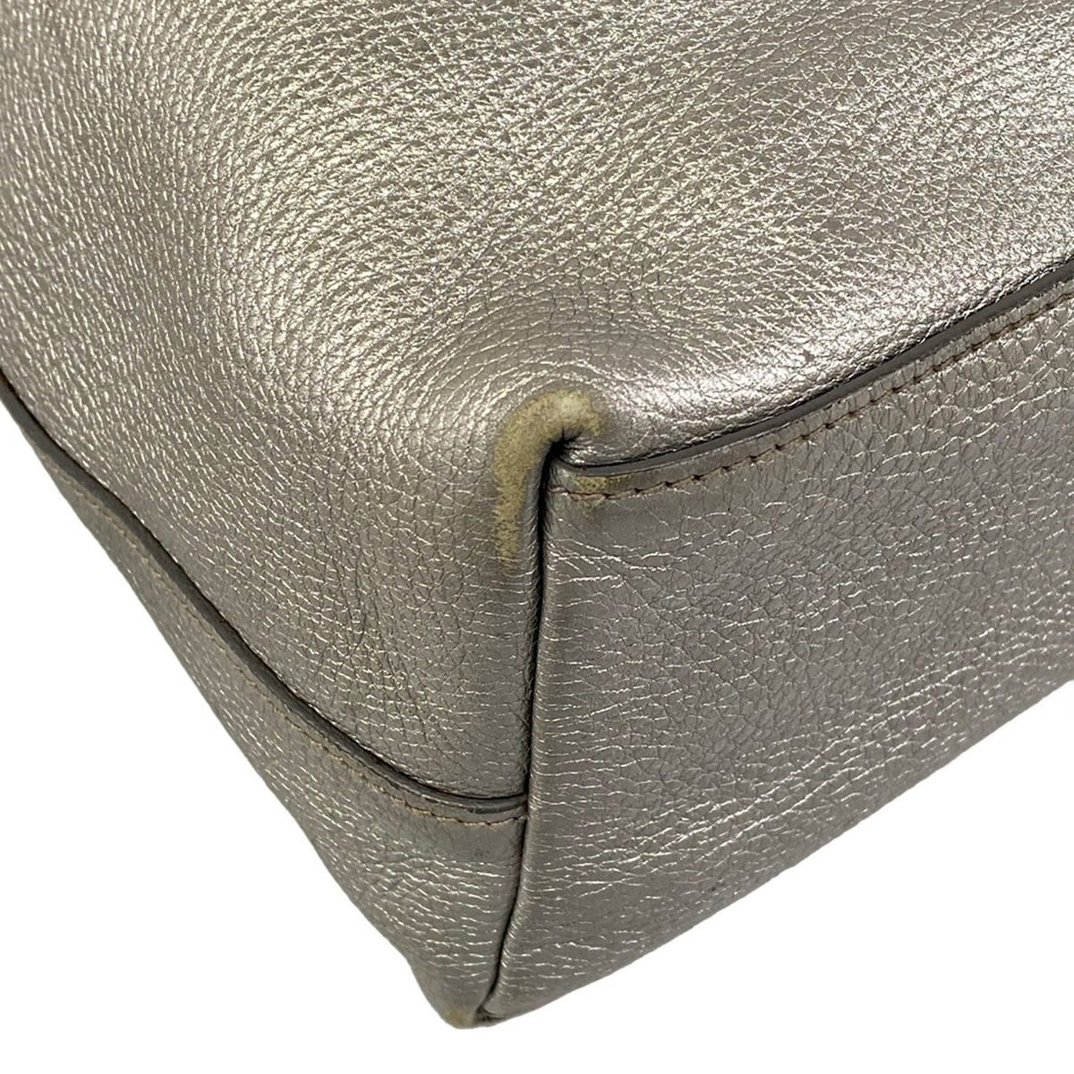 Prada Tote Silver Leather — view 6