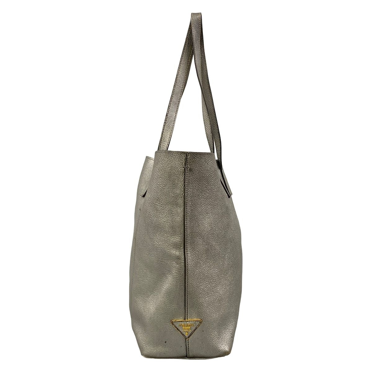 Prada Tote Silver Leather — view 2