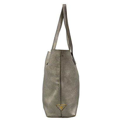 Prada Tote Silver Leather — view 2