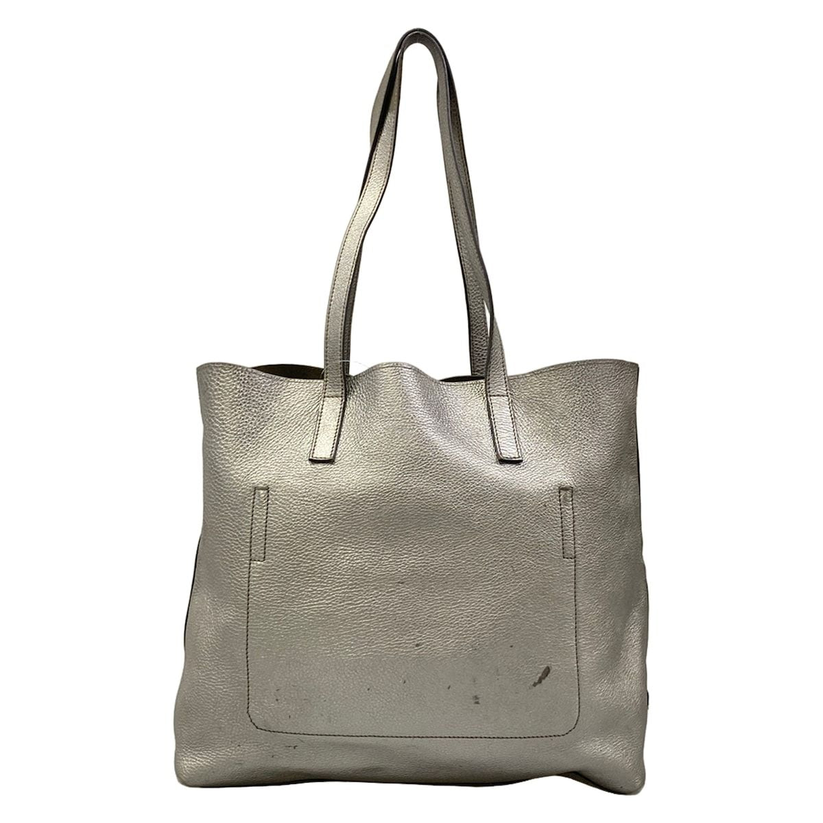 Prada Tote Silver Leather — view 3