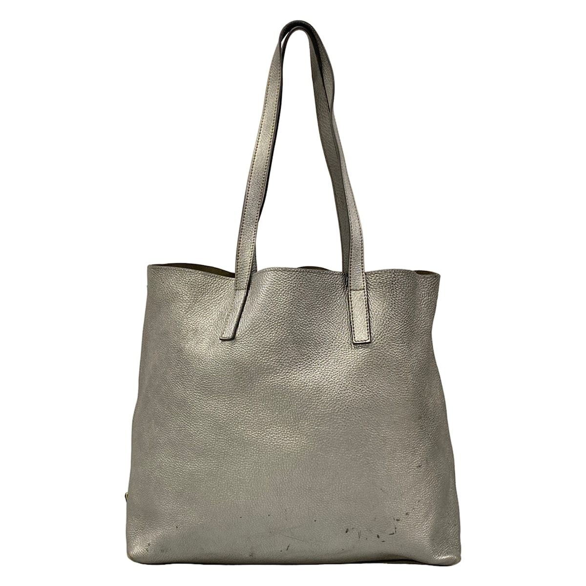 Prada Tote Silver Leather