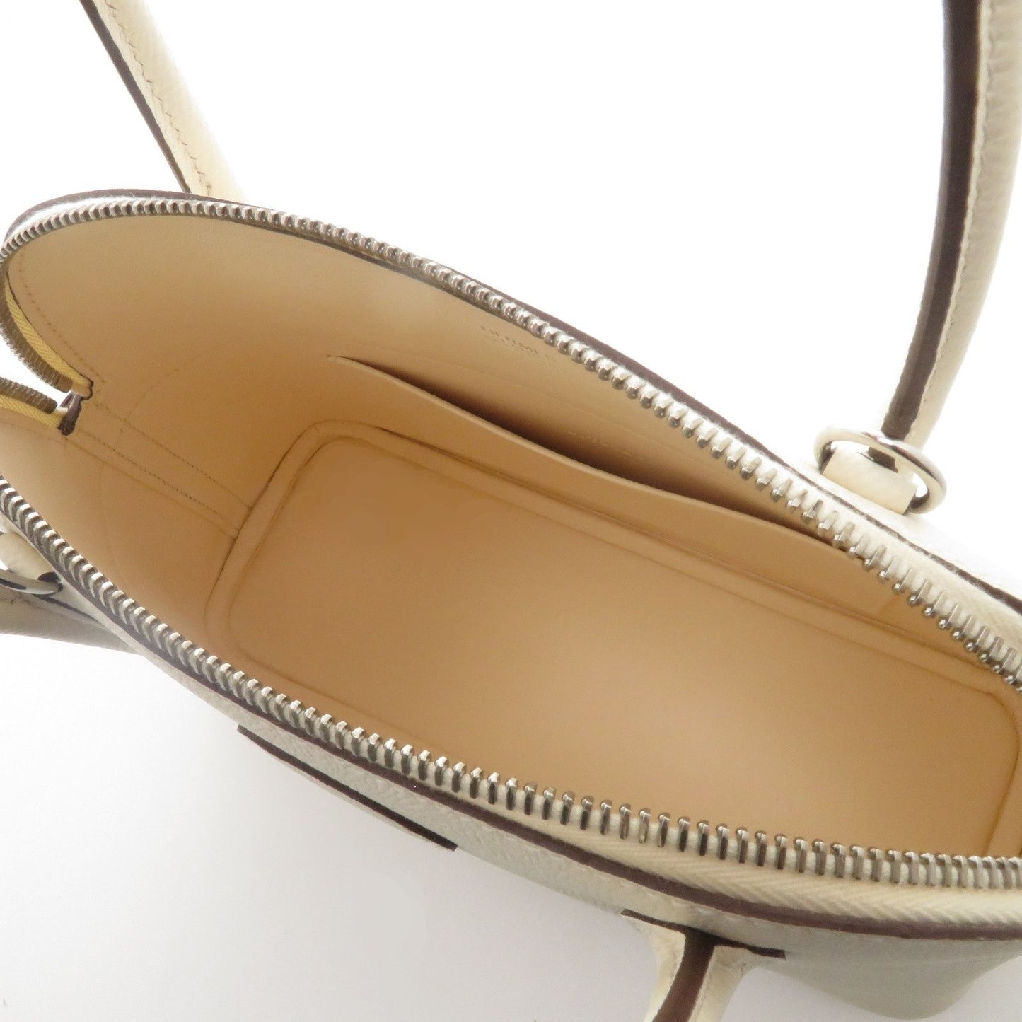 Hermes Bolide 27 Nata Silver Handbag Veau Epsom — view 8