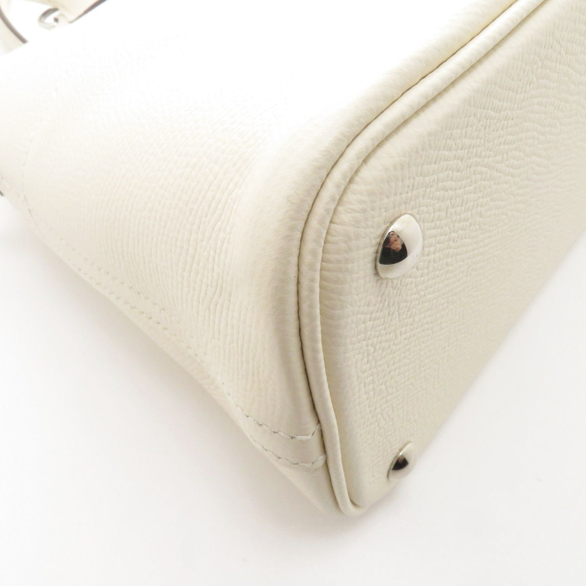 Hermes Bolide 27 Nata Silver Handbag Veau Epsom — view 7