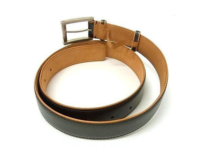 Louis Vuitton Belt Monogram Matte Noir Leather Gray Silver — view 2