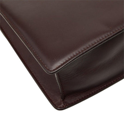 Saint Laurent Betty Crossbody Chain Shoulder Bag Wine Red Leather — view 7