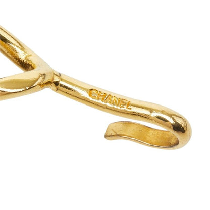 Chanel CC Logo Chain Belt Black Gold Plated Leather — view 5