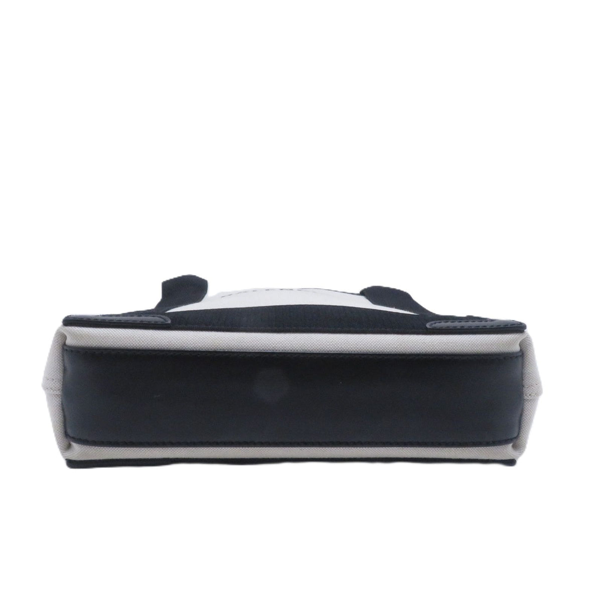 Balenciaga Navy Cabas XS Natural Black Canvas Leather Shoulder Bag — view 6