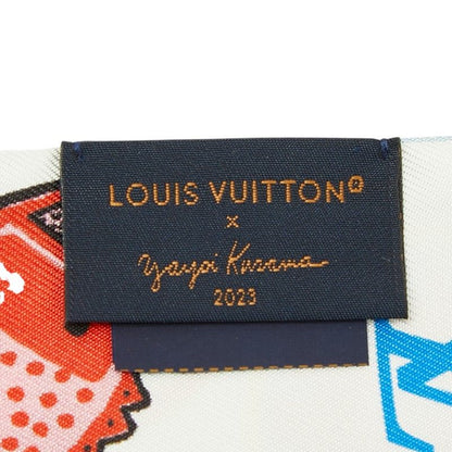 Louis Vuitton YK Yayoi Kusama Bandeau BB Face Scarf Blue Multicolor Silk — view 4
