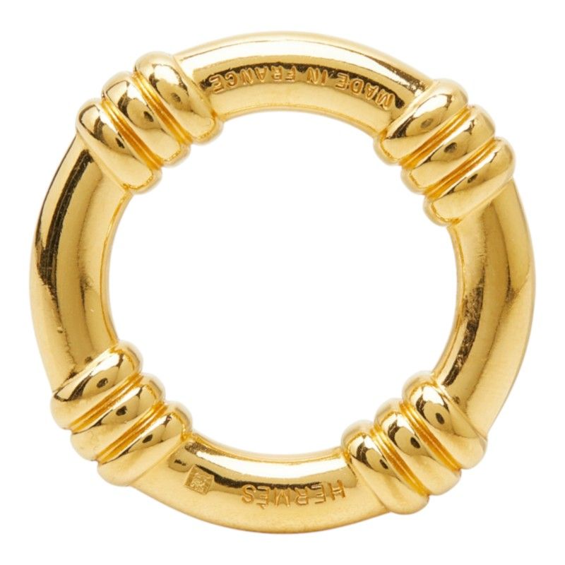 Hermes Bouet Scarf Ring Gold Plated — view 5