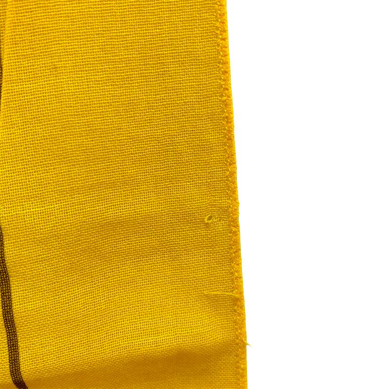 Hermes Pareo Scarf Yellow Multicolor Cotton Skirt — view 4