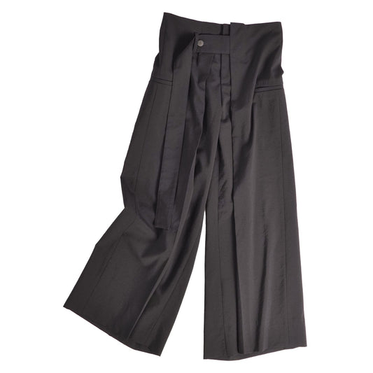 Loewe Pants Trousers Wide Wool Black 34
